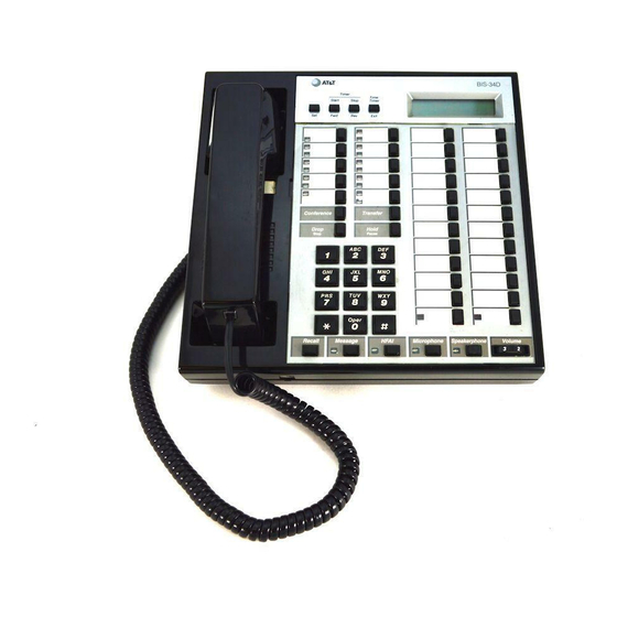 AT&T MERLIN LEGEND BIS22D CONFERENCE SYSTEM QUICK REFERENCE | ManualsLib