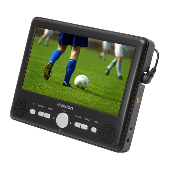 AXION AXN8701 PORTABLE TV SPECIFICATIONS ManualsLib