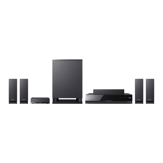 SONY BDVE770W HOME THEATER SYSTEM OPERATING INSTRUCTIONS MANUAL