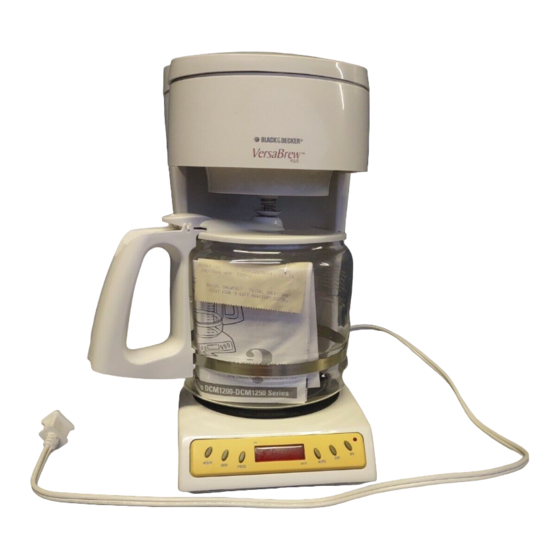 Black & Decker VersaBrew DCM1200 12 Cups Coffee Maker - White for sale  online