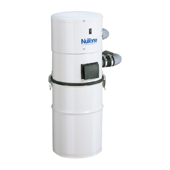NUTONE PERFORMANCE CV353 CENTRAL VACUUM SYSTEM HOMEOWNER'S OPERATING