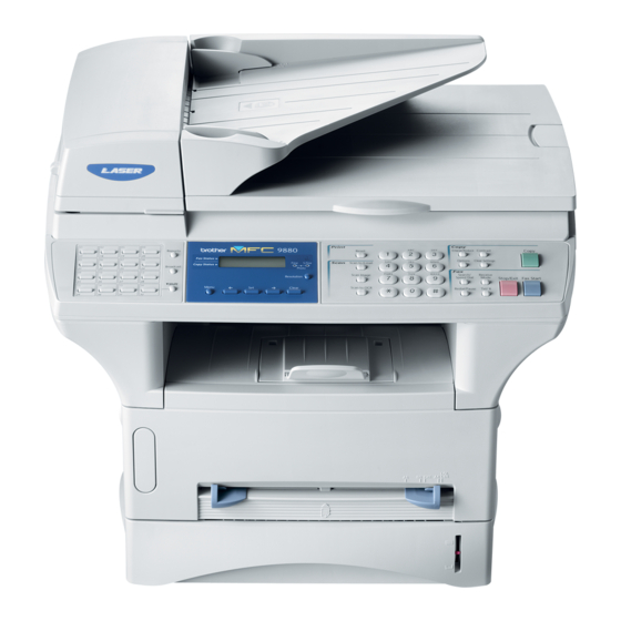 BROTHER MFC-8500 ALL IN ONE PRINTER SETTING-UP MANUAL | ManualsLib