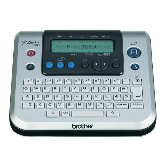 Brother P-Touch PT-1280 User Manual