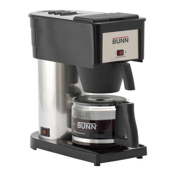 BUNN BX COFFEE MAKER USE AND CARE MANUAL ManualsLib