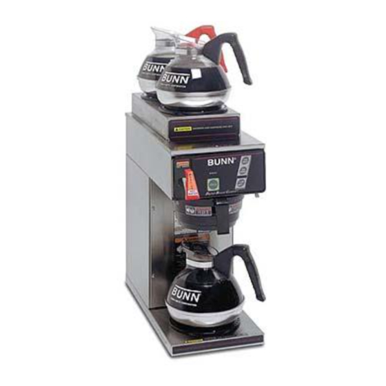 BUNN CDBC COFFEE MAKER OPERATING & SERVICE MANUAL ManualsLib
