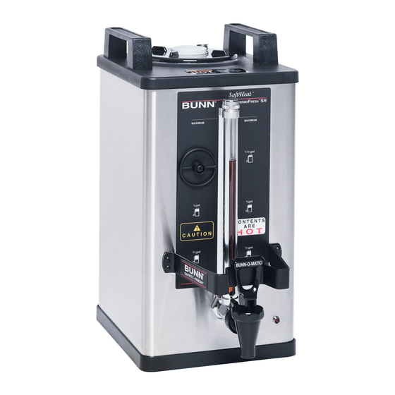 BUNN SH SERVER COFFEE MAKER ILLUSTRATED PARTS CATALOG ManualsLib