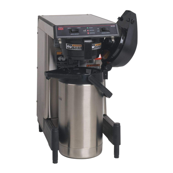 BUNN SMARTWAVE APS COFFEE MAKER INSTALLATION AND OPERATING MANUAL