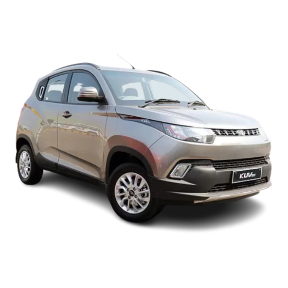 Mahindra 2016 KUV100 K2 Owner's Manual