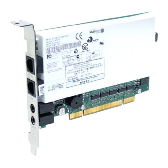 Multi-Tech MT5634ZPX-PCI User Manual