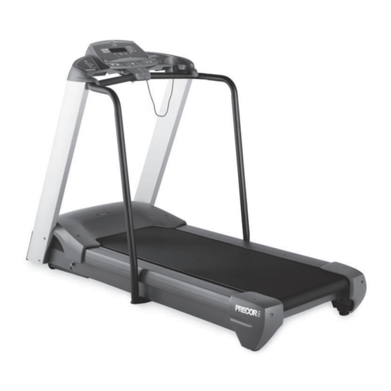 Precor Low Impact Treadmill 9.31 Manuel De L'utilisateur
