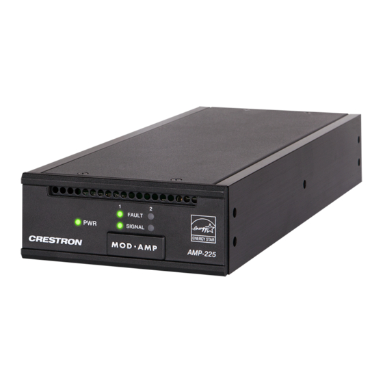 Crestron AMP-225 Do Manual