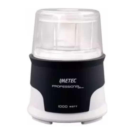 Imetec Professional Series Operating Instructions Manual