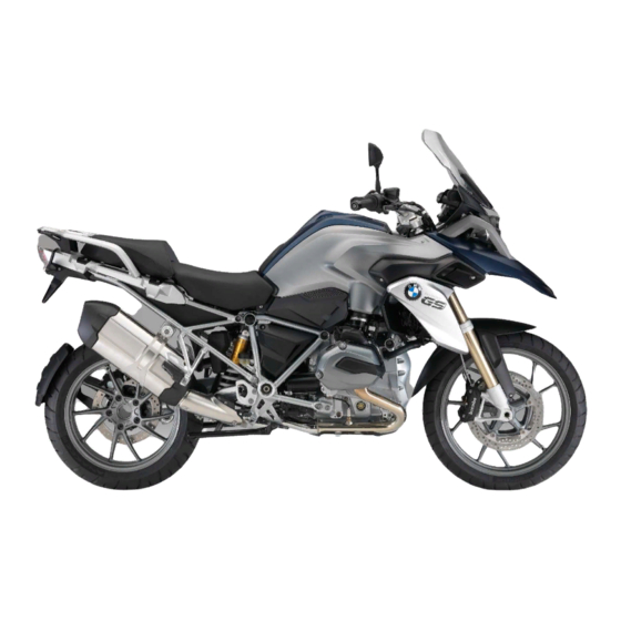 BMW R 1200 GS 2014 Rider's Manual