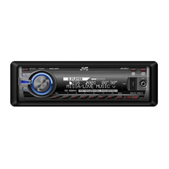 Автомагнитола jvc kd g847 инструкция