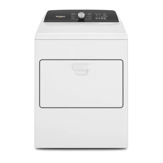 WHIRLPOOL WED5010LW QUICK START MANUAL Pdf Download ManualsLib