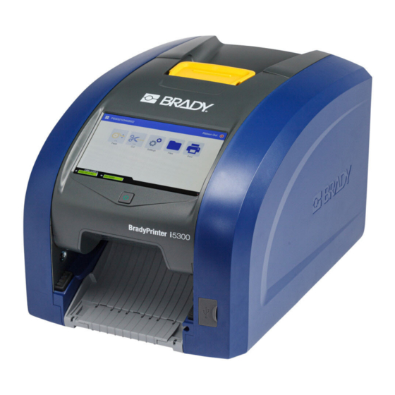 BRADY WORLDWIDE BRADYPRINTER I5300 USER MANUAL Pdf Download ManualsLib
