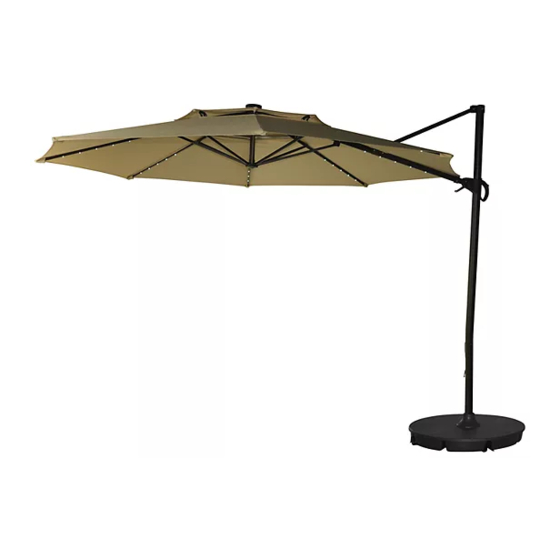 SONOMA GOODS FOR LIFE CANTILEVER LED SOLAR UMBRELLA ASSEMBLY ...