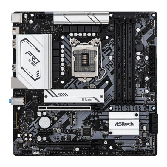 ASROCK B560M PRO4/AC USER MANUAL Pdf Download | ManualsLib