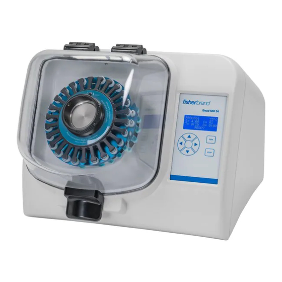 FISHER SCIENTIFIC BEAD MILL 24 USER MANUAL Pdf Download ManualsLib