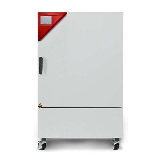 BINDER APT.LINE KBFLQC SERIES OPERATING MANUAL Pdf Download ManualsLib