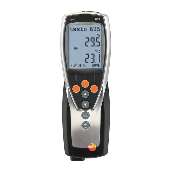 TESTO 635 Short Manual