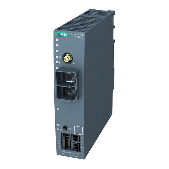 Siemens SCALANCE M-800 Series Getting Started