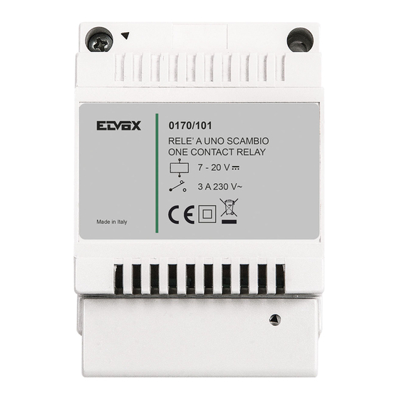 Vimar Elvox 0170/101 Installer's Manual