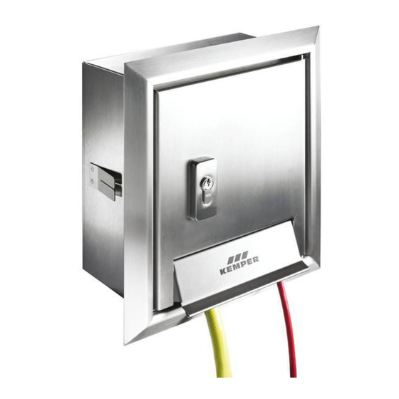 KEMPER MINITRESOR INSTALLATION AND OPERATING INSTRUCTIONS MANUAL Pdf