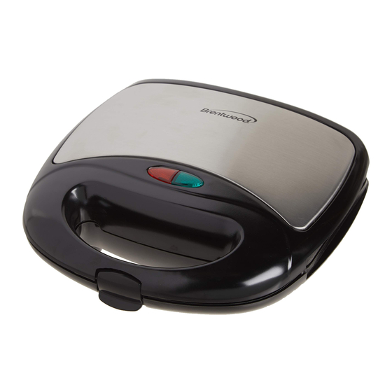 Brentwood Appliances TS-240R Sandwich Maker 