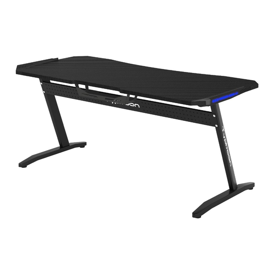 typhoon led gaming desk