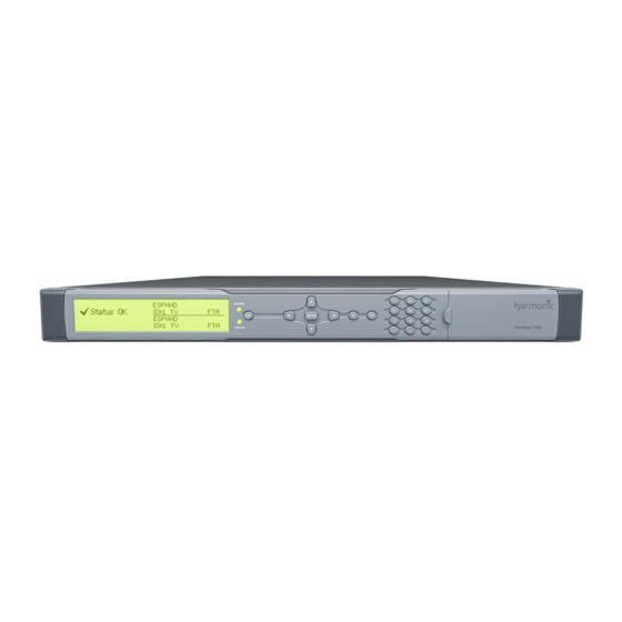 Harmonic ProView 7000 Installation Manual