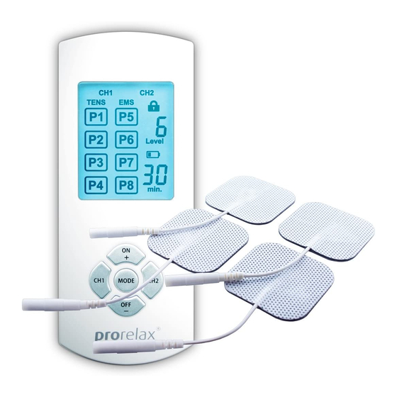 Prorelax DuoComfort Wireless Operating	 Instruction