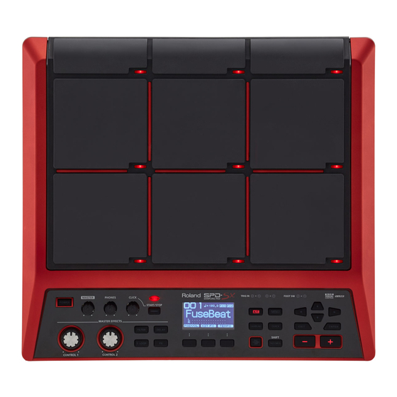 Roland SPD-SX Owner's Manual