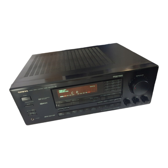 Onkyo TX-SV535 Instruction Manual