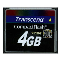 Transcend CompactFlash TS256MCF100I-P Quick Start Manual