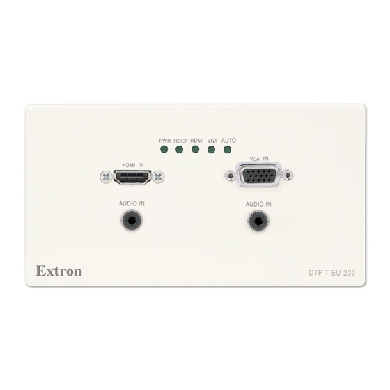Extron electronics DTP T EU 332 User Manual