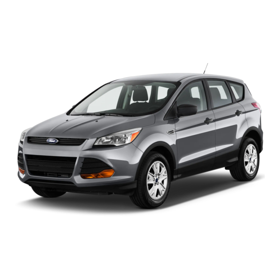 Ford  Escape 2013 Owner's Manual