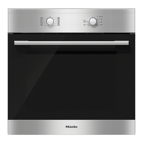 Miele H2160B Operating Instructions Manual