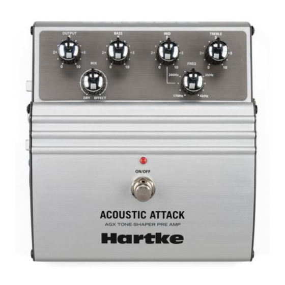 Hartke  Acoustic Pre-Amp Owner's Manual