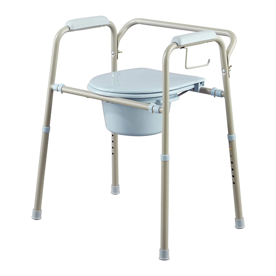 MEDLINE MICROBAN BEDSIDE TOILET USER INSTRUCTIONS AND WARRANTY Pdf