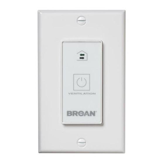 BROAN NUTONE OVERTURE 1103434 MANUAL Pdf Download ManualsLib