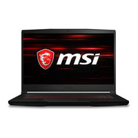 Msi GF63 Thin 10SC User Manual