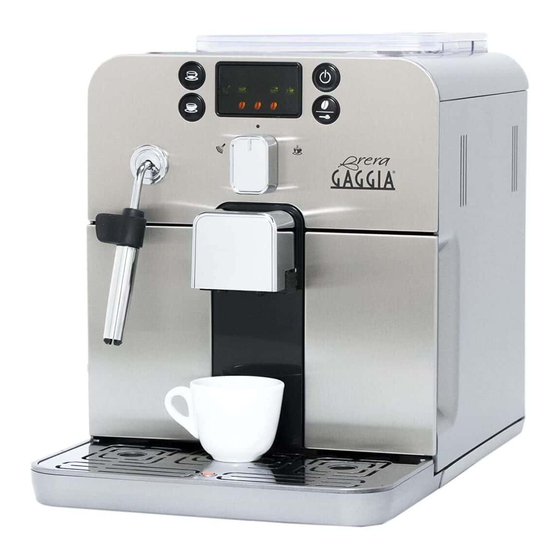 GAGGIA MILANO BRERA OPERATING INSTRUCTIONS MANUAL Pdf Download | ManualsLib