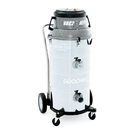 Goodway VAC-2-HEPA Operating And Maintenance Instructions Manual