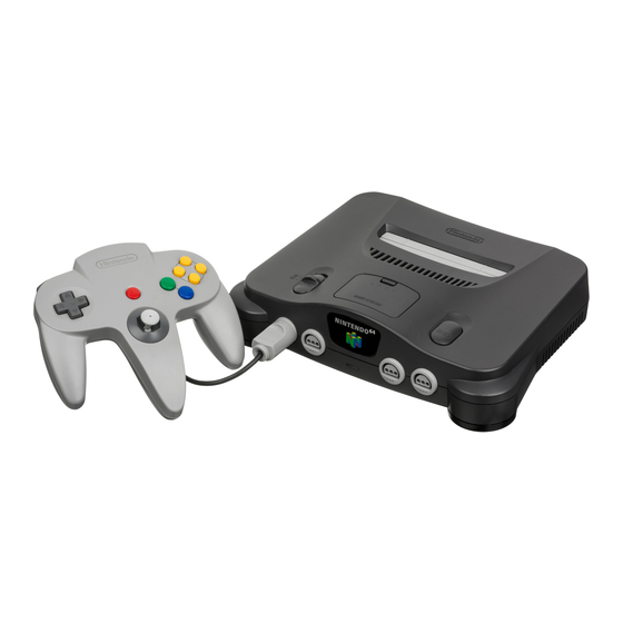 Nintendo 64 Quick Start Manual