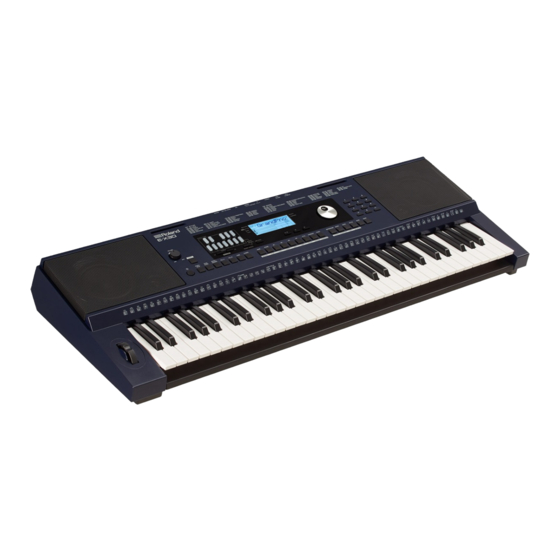 Roland E-X30 Service Notes
