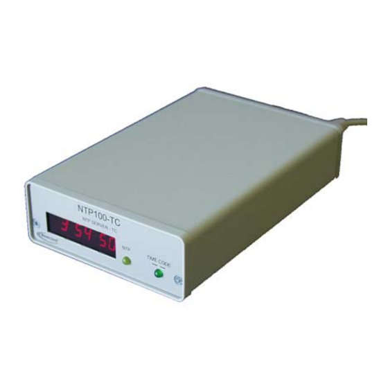 Masterclock NTP100 -SERIES User Manual