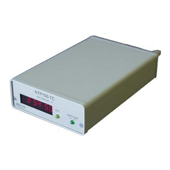 Masterclock NTP100 -SERIES User Manual