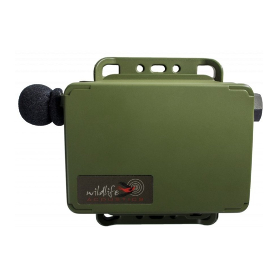 Wildlife Acoustics Song Meter Mini Manual