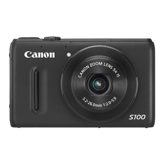 Canon Powershot S100 User Manual